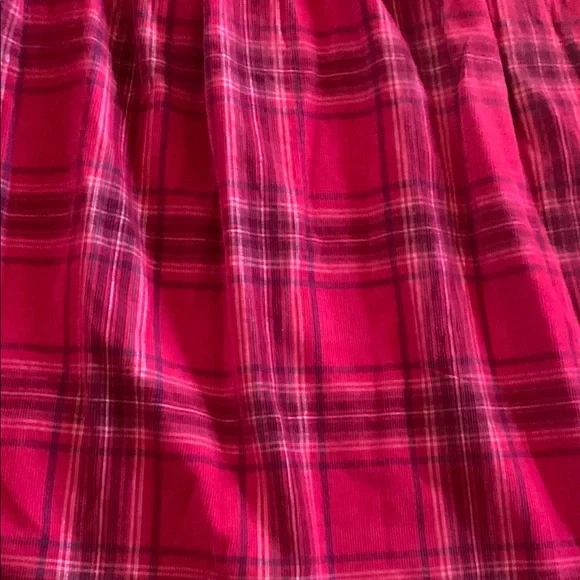 St. John's Bay NWT Womens Long Flared Skirt Red Plaid Cotton Women's - Picture 8 of 11